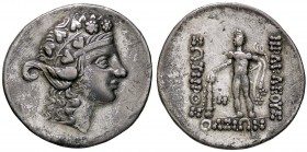 GRECHE - ISOLE DELLA TRACIA - Thasos - Tetradracma - Testa diademata di Dioniso a d. /R Eracle con clava e pelle di leone S. Cop. 1039 (AG g. 18,5) Ex...