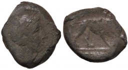 ROMANE REPUBBLICANE - ANONIME - Monete romano-campane (280-210 a.C.) - 2 Litre - Testa di Apollo a d. /R Leone a d. con una spada tra le fauci; in ese...