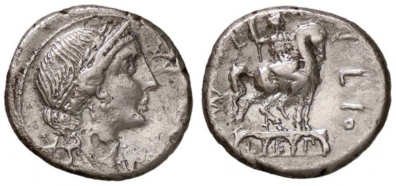 ROMANE REPUBBLICANE - AEMILIA - Man. Aemilius Lepidus (114-113 a.C.) - Denario -...