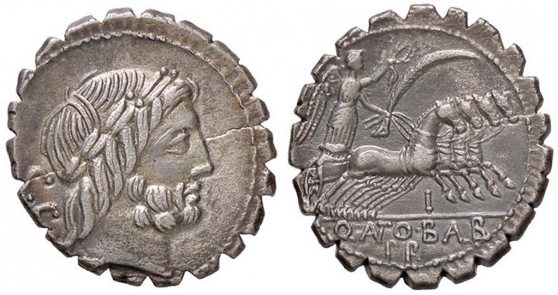 ROMANE REPUBBLICANE - ANTONIA - Q. Antonius Balbus (83-82 a.C.) - Denario serrat...