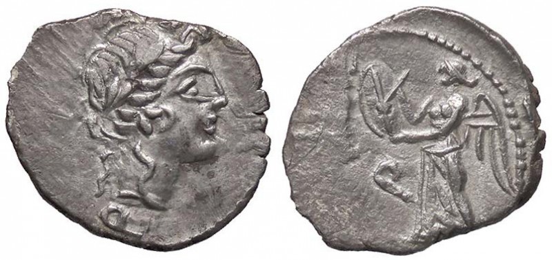 ROMANE REPUBBLICANE - EGNATULEIA - C. Egnatuleius C. f. (97 a.C.) - Quinario - T...
