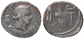 ROMANE REPUBBLICANE - NORBANA - C. Norbanus (83 a.C.) - Denario - Testa di Venere a d. /R Spiga, fascio di verghe con scure e caduceo B. 2; Cr. 357/1b...