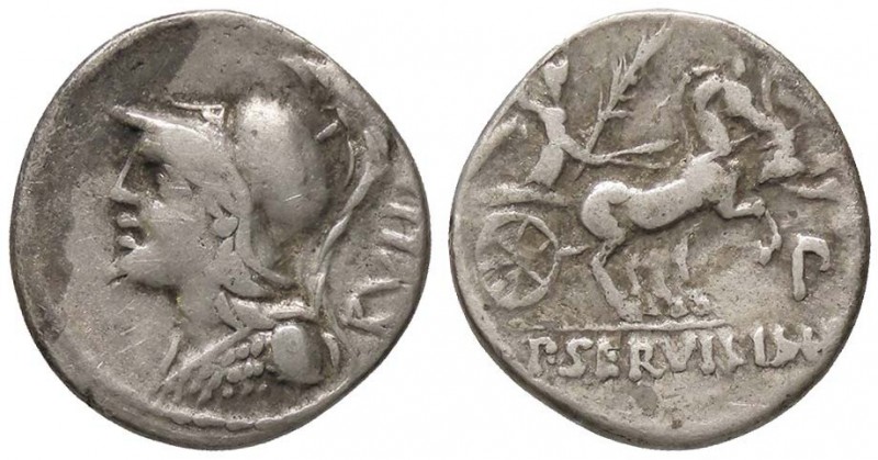ROMANE REPUBBLICANE - SERVILIA - P. Servilius M. F. Rullus (100 a.C.) - Denario ...