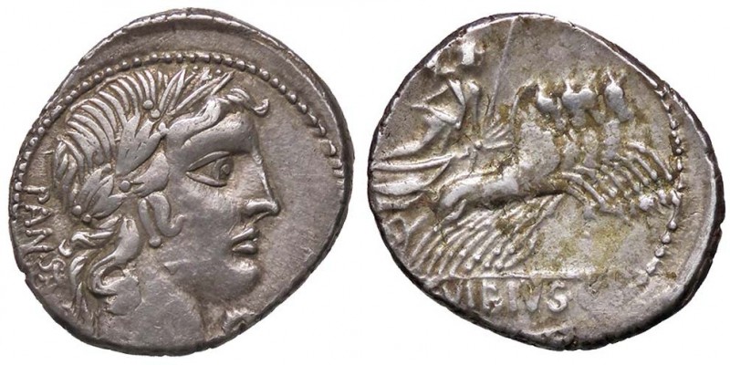 ROMANE REPUBBLICANE - VIBIA - C. Vibius C. F. Pansa (90 a.C.) - Denario - Testa ...