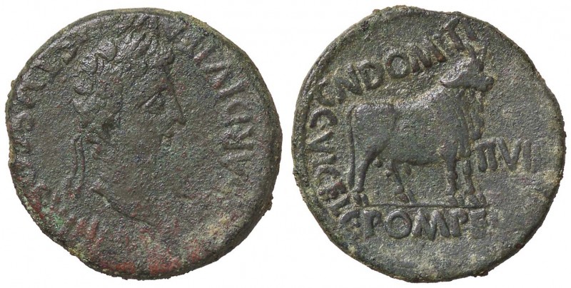 ROMANE IMPERIALI - Augusto (27 a.C.-14 d.C.) - Asse - Testa laureata a d. /R Tor...