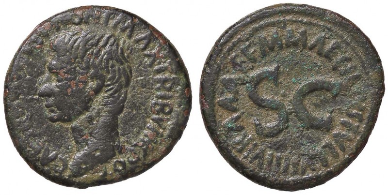 ROMANE IMPERIALI - Augusto (27 a.C.-14 d.C.) - Asse - Testa a s. /R SC entro scr...