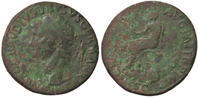 ROMANE IMPERIALI - Nerone Druso (14) - Sesterzio - Testa a s. /R L'Imperatore se...