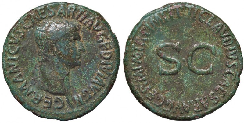 ROMANE IMPERIALI - Germanico († 19) - Asse - Testa a d. /R SC entro scritta C. 1...