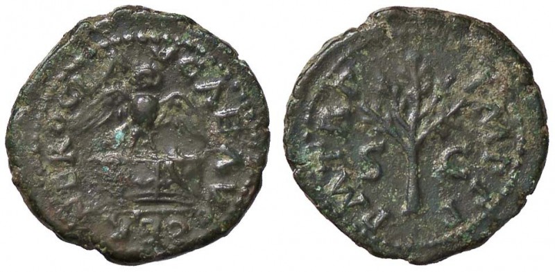 ROMANE IMPERIALI - Nerone (54-68) - Quadrante - Altare con sopra una civetta /R ...
