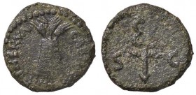 ROMANE IMPERIALI - Nerva (96-98) - Quadrante - Modio con due spighe e papavero /R Caduceo C. 136 (AE g. 1,7)
qBB