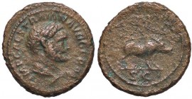 ROMANE IMPERIALI - Traiano (98-117) - Quadrante - Busto barbuto di Ercole a d. /R Cinghiale andante a d. C. 341 (AE g. 3,04)
BB