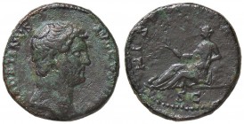 ROMANE IMPERIALI - Adriano (117-138) - Asse - Testa a d. /R La Spagna seduta a s. con ramo d'olivo C. 827 (AE g. 12,88)
qBB