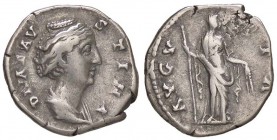 ROMANE IMPERIALI - Faustina I (moglie di A. Pio) - Denario - Busto drappeggiato e diademato a d. /R Cerere velata stante a d. con spighe e scettro C. ...