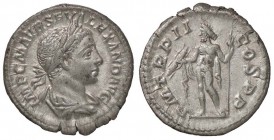 ROMANE IMPERIALI - Alessandro Severo (222-235) - Denario - Busto laureato e drappeggiato a d. /R Giove nudo stante a s. con fulmine e scettro C. 229; ...