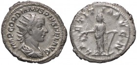 ROMANE IMPERIALI - Gordiano III (238-244) - Antoniniano - Busto radiato, drappeggiato e corazzato a d. /R La Letizia stante a s. con corona e ancora C...