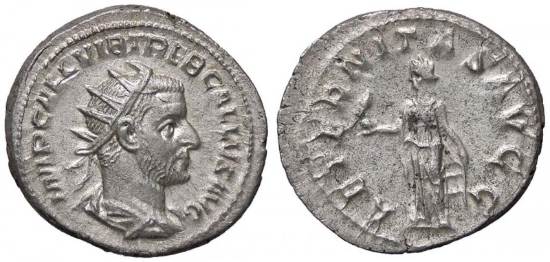 ROMANE IMPERIALI - Treboniano Gallo (251-253) - Antoniniano - Busto radiato e dr...