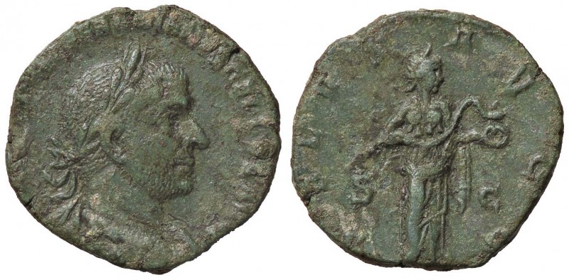 ROMANE IMPERIALI - Treboniano Gallo (251-253) - Sesterzio - Busto laureato a d. ...