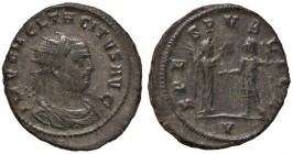 ROMANE IMPERIALI - Tacito (275-276) - Antoniniano - Busto radiato e corazzato a d. /R La Speranza andante a s. con un fiore e si alza la veste C. 137 ...