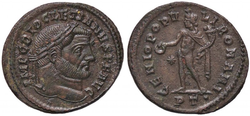 ROMANE IMPERIALI - Diocleziano (284-305) - Follis (Ticinum) - Busto laureato e c...