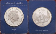 ESTERE - ANTILLE OLANDESI - Juliana (1948-1980) - 25 Gulden 1976 Kr. 15.1 AG In cartoncino
FS