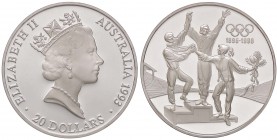 ESTERE - AUSTRALIA - Elisabetta II (1952) - 20 Dollari 1993 - Olimpiadi AG
FS