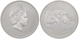 ESTERE - AUSTRALIA - Elisabetta II (1952) - Dollaro 2008 - Anno del topo Kr. 1755 AG
FS