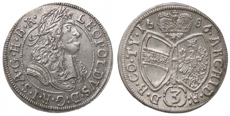 ESTERE - AUSTRIA - Leopoldo I (1658-1705) - 3 Kreuzer 1686 Kr. 1115 MI
SPL-FDC