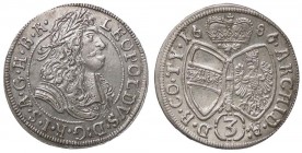 ESTERE - AUSTRIA - Leopoldo I (1658-1705) - 3 Kreuzer 1686 Kr. 1115 MI
SPL-FDC