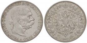 ESTERE - AUSTRIA - Francesco Giuseppe (1848-1916) - 5 Corone 1907 Kr. 2807 AG
qSPL/SPL