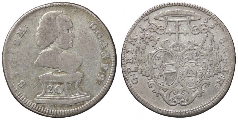 ESTERE - AUSTRIA-SALISBURGO - Sigismondo III di Schrattenbach (1753-1771) - 20 K...