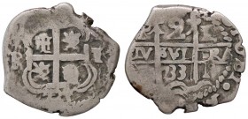 ESTERE - BOLIVIA - Filippo V (1700-1746) - 2 Reales 1733 Kr. 29a (AG g. 6,32)
MB-BB