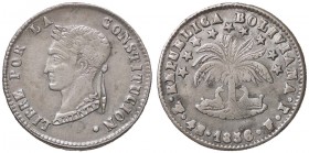ESTERE - BOLIVIA - Repubblica (1825) - 4 Soles 1856 FJ Kr. 123.2 AG
BB+