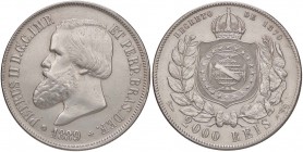 ESTERE - BRASILE - Pedro II (1831-1889) - 2.000 Reis 1889 Kr. 485 AG Abilmente lavata
BB/BB+