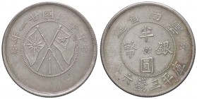 ESTERE - CINA - Yunnan - 50 Centesimi 1932 Kr. 492 AG
qSPL