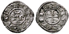 ZECCHE ITALIANE - BRINDISI - Federico II (1197-1250) - Mezzo denaro (1221) MIR 272 RR (MI g. 0,51)
bel BB