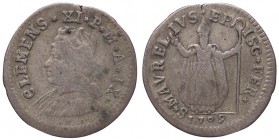 ZECCHE ITALIANE - FERRARA - Clemente XI (1700-1721) - Muraiola da 4 baiocchi 1709 A. IX CNI 30; Munt. 240b R MI
qBB