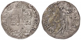 ZECCHE ITALIANE - FIRENZE - Repubblica (1189-1532) - Grosso da 7 soldi (1512 - II semestre) Bern. 3699/3702; MIR 68/7 R (AG g. 1,91)Giovanni di Carlo ...