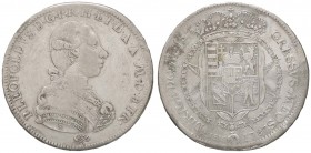 ZECCHE ITALIANE - FIRENZE - Pietro Leopoldo di Lorena (1765-1790) - Francescone 1787 CNI 158; Mont. 58 R AG
qBB
