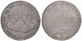 ZECCHE ITALIANE - FIRENZE - Carlo Ludovico di Borbone (1803-1807) - Francescone 1807 Pag. 31a; Mont. 248 AG 1 rovesciato
qBB