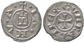 ZECCHE ITALIANE - GENOVA - Repubblica (1139-1339) - Denaro CNI 1/69; MIR 16 (MI g. 0,86)
qSPL