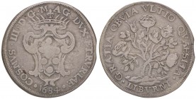 ZECCHE ITALIANE - LIVORNO - Cosimo III (1670-1723) - Pezza della rosa 1684 CNI 23/26; D.G. 156 RR AG
qBB