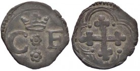 SAVOIA - Carlo Emanuele I (1580-1630) - Quarto di soldo MIR 679f NC (MI g. 0,79)III tipo - senza sigle di zecca
BB+