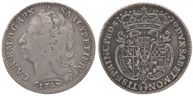 SAVOIA - Carlo Emanuele III (1730-1773) - Lira 1747 Mont. 90 R AG
qBB/BB