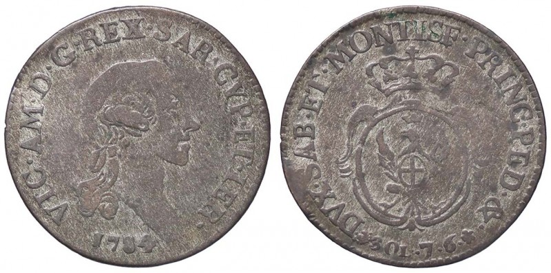 SAVOIA - Vittorio Amedeo III (1773-1796) - 7,6 soldi 1784 Mont. 382 R MI
meglio...