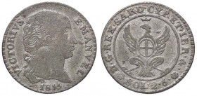 SAVOIA - Vittorio Emanuele I (1802-1821) - 2,6 Soldi 1815 Pag. 19; Mont. 6 R MI
BB