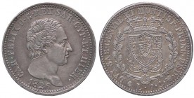 SAVOIA - Carlo Felice (1821-1831) - Lira 1826 G Pag. 99; Mont. 94 AG Patinata
BB-SPL