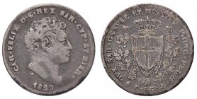 SAVOIA - Carlo Felice (1821-1831) - 25 Centesimi 1829 G Pag. 122; Mont. 126 R AG
MB/qBB