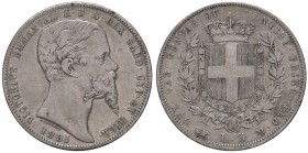 SAVOIA - Vittorio Emanuele II (1849-1861) - 5 Lire 1851 T Pag. 373; Mont. 42 RR AG
BB