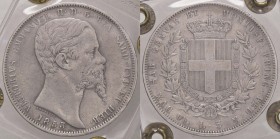 SAVOIA - Vittorio Emanuele II (1849-1861) - 5 Lire 1853 G Pag. 376; Mont. 46 RR AG Sigillata Lucio Raponi
MB+