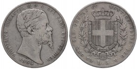 SAVOIA - Vittorio Emanuele II (1849-1861) - 5 Lire 1854 G Pag. 377; Mont. 49 R AG
MB/qBB